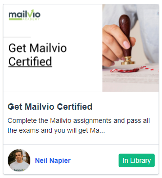 Get Mailvio Certified