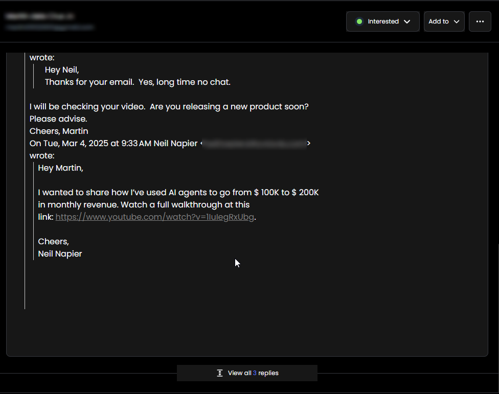 Positive Replies from Dead Leads Revival Campaign