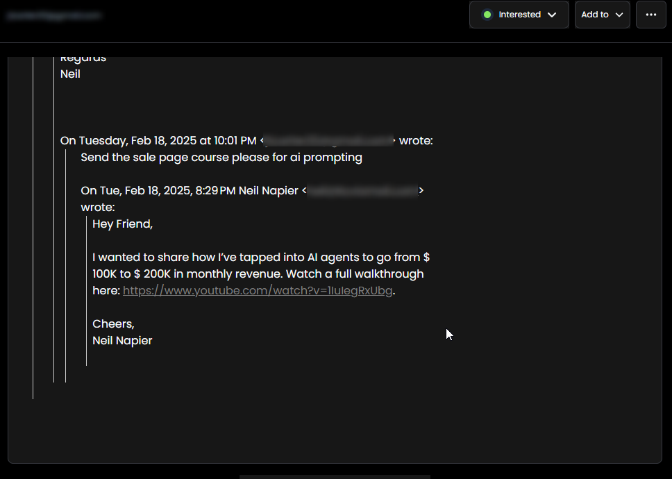 Positive Replies from Dead Leads Revival Campaign