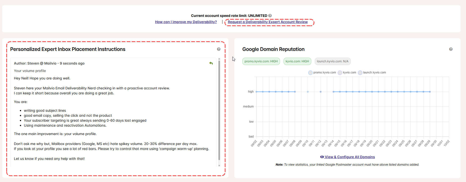 In-Dashboard Consultation Request