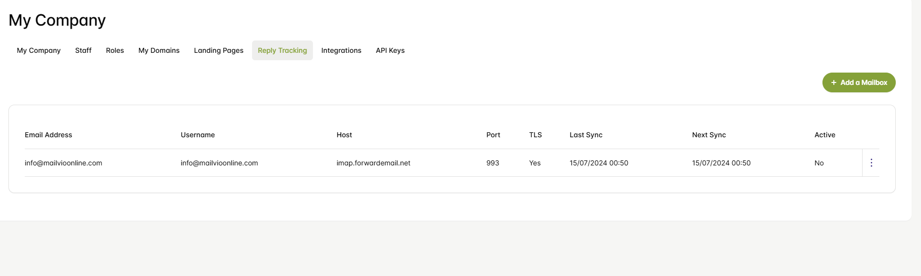 Reply Tracking